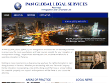 Tablet Screenshot of pan-legalservices.com